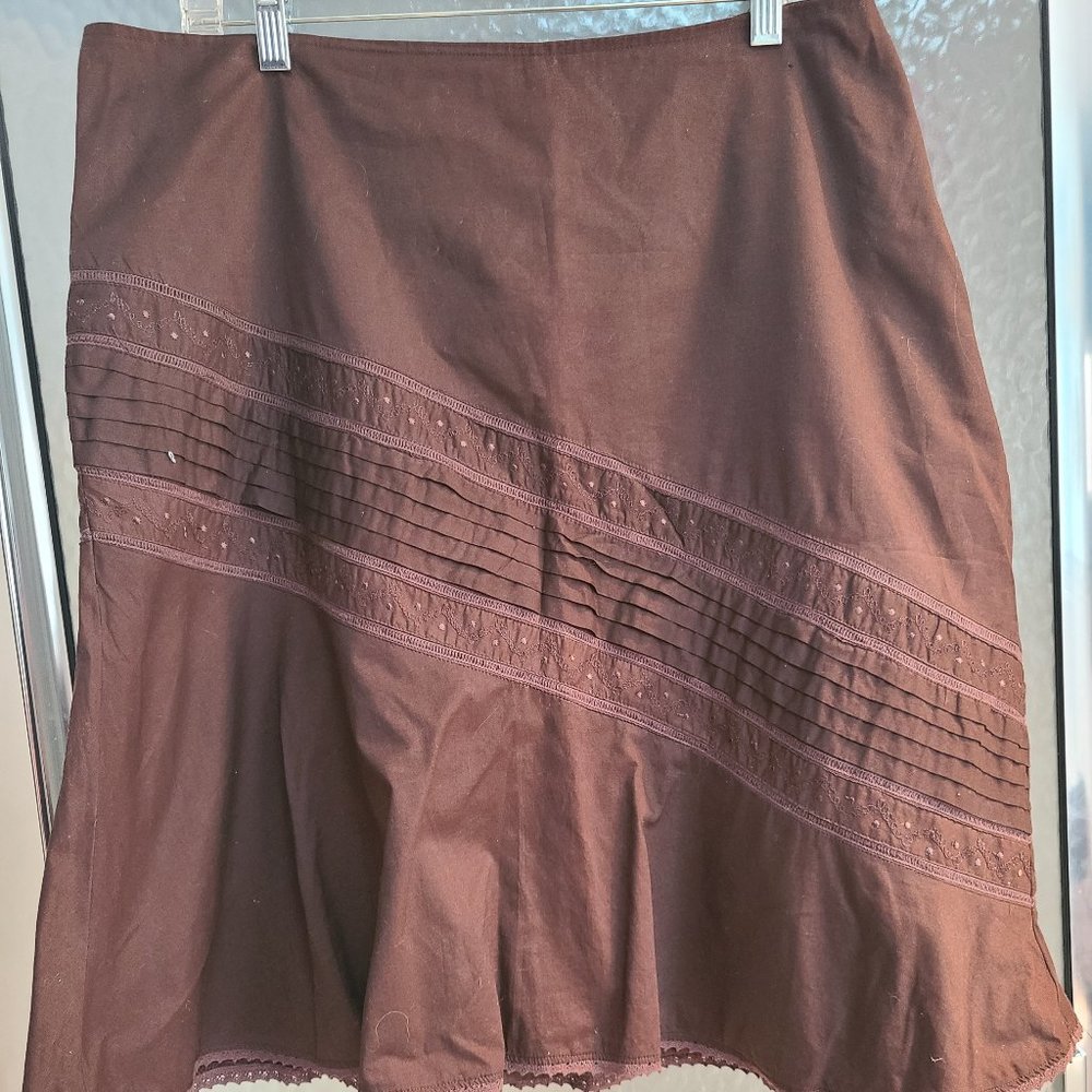 Brown Skirt from Venezia for Lane Bryant sz 18